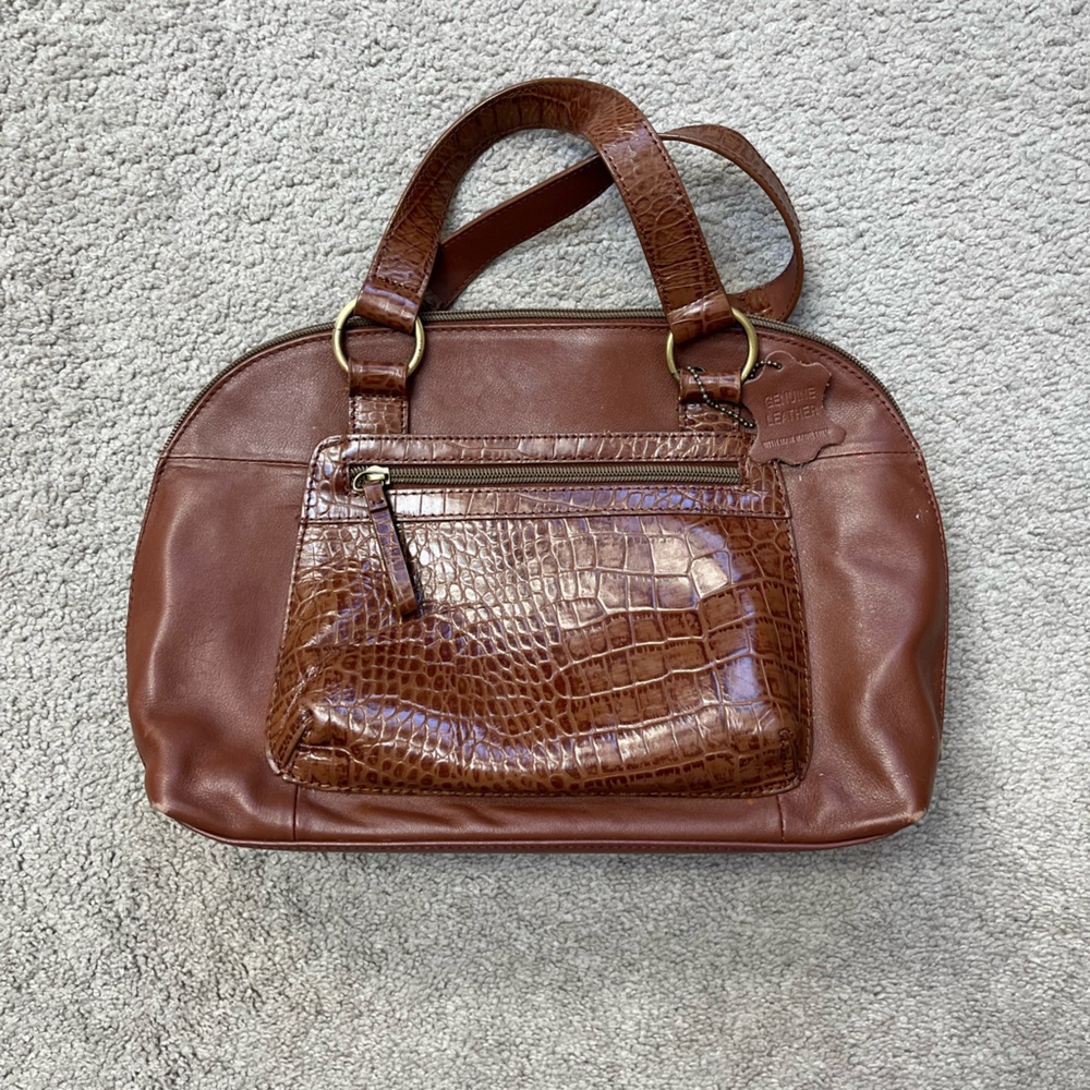 Brown Genuine Leather Handbag